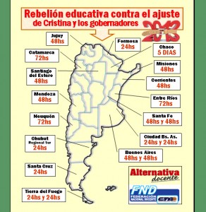 Rebelion Educativa contra el Ajuste 2013